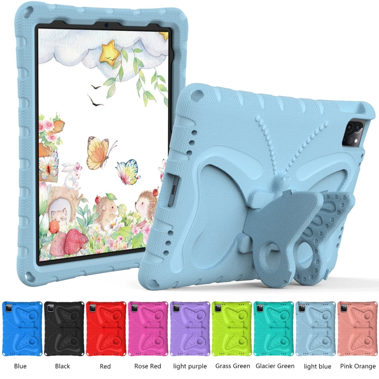 For iPad Pro 11 2024 Butterfly Bracket EVA Shockproof Tablet Case(Light Blue) - iPad Pro 11 2024 Cases by PMC TechLife | Online Shopping South Africa | PMC TechLife | Buy Now Pay Later Mobicred
