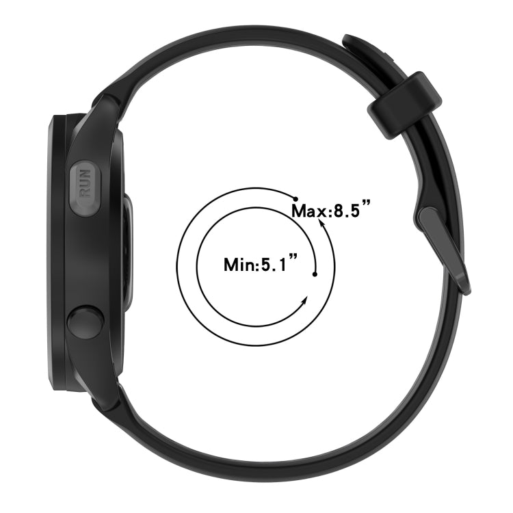 For Garmin Active S 18mm Two Color Textured Silicone Watch Band(White+Pink) - Watch Bands by PMC TechLife | Online Shopping South Africa | PMC TechLife