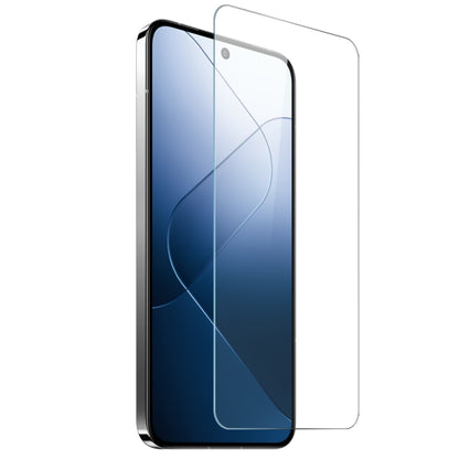 For Xiaomi 14 5G NORTHJO Transparent TPU Phone Case with Tempered Glass Film(Transparent) - 14 Cases by NORTHJO | Online Shopping South Africa | PMC Jewellery | Buy Now Pay Later Mobicred