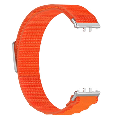 For Samsung Galaxy Fit 3 Nylon Canvas Watch Band(Orange) - Watch Bands by PMC Jewellery | Online Shopping South Africa | PMC Jewellery