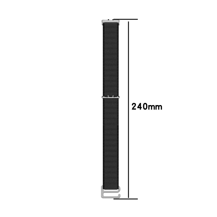 For Samsung Galaxy Fit 3 Nylon Canvas Watch Band(Black) - Watch Bands by PMC TechLife | Online Shopping South Africa | PMC TechLife