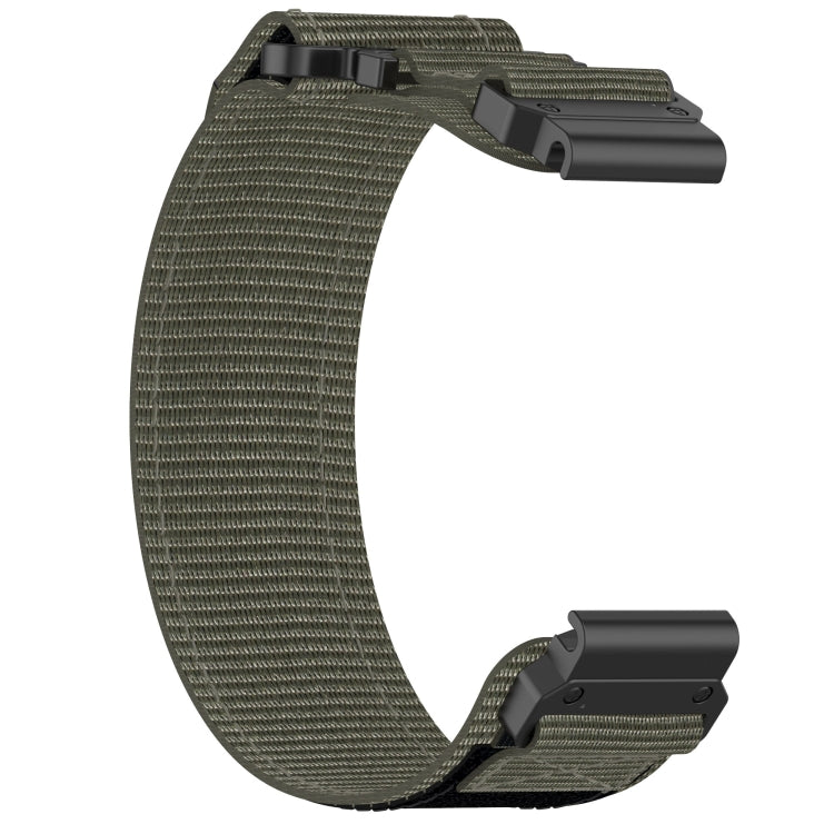 For Garmin Epix Pro 51mm 26mm Nylon Hook And Loop Fastener Watch Band(Grey) - Watch Bands by PMC Jewellery | Online Shopping South Africa | PMC Jewellery