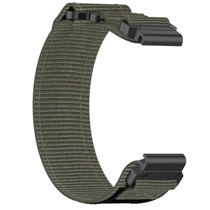 For Garmin Descent MK 2 26mm Nylon Hook And Loop Fastener Watch Band(Grey) - Watch Bands by PMC Jewellery | Online Shopping South Africa | PMC Jewellery