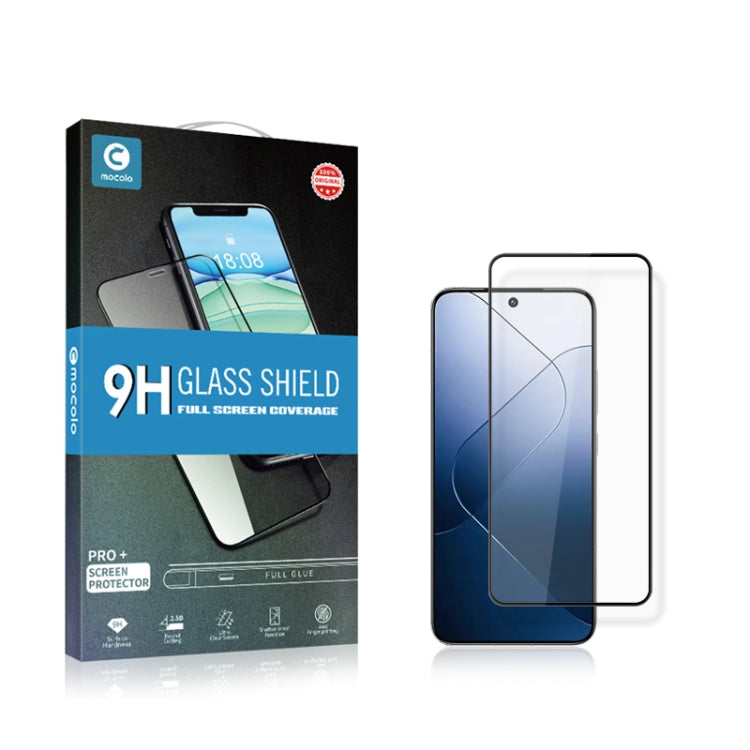 For Xiaomi 14 mocolo 2.5D Full Glue Full Cover Tempered Glass Film - 14 Tempered Glass by mocolo | Online Shopping South Africa | PMC Jewellery | Buy Now Pay Later Mobicred