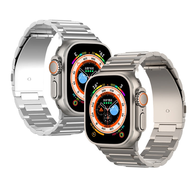 For Apple Watch Ultra 2 49mm I-Shaped Titanium Watch Band(Black) - Watch Bands by PMC TechLife | Online Shopping South Africa | PMC TechLife
