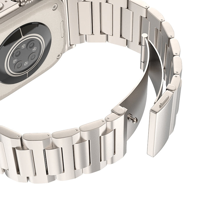 For Apple Watch Series 8 45mm I-Shaped Titanium Watch Band(Titanium) - Watch Bands by PMC TechLife | Online Shopping South Africa | PMC TechLife