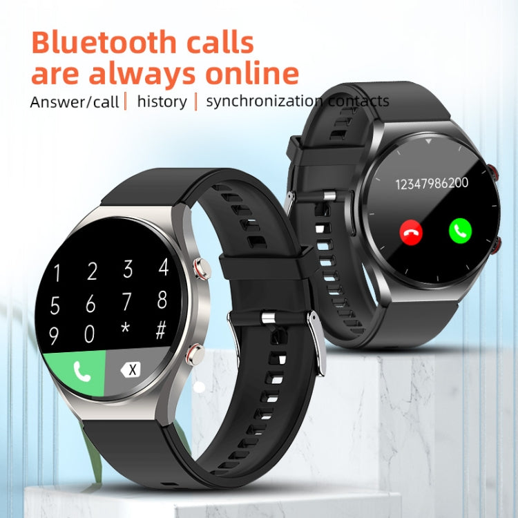 E09 Pro 1.32 inch Color Screen Smart Watch, Support Bluetooth Call / ECG Electrocardiogram(Silver) - Smart Watches by PMC TechLife | Online Shopping South Africa | PMC TechLife | Buy Now Pay Later Mobicred