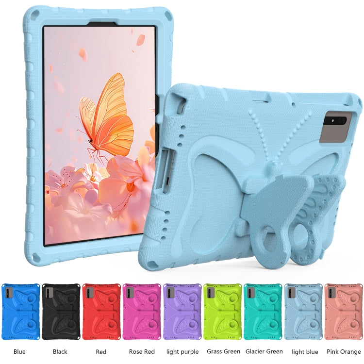 For Samsung Galaxy Tab S9 11 X710 Butterfly Bracket EVA Shockproof Tablet Case(Light Blue) - Other Galaxy Tab PC by PMC Jewellery | Online Shopping South Africa | PMC Jewellery | Buy Now Pay Later Mobicred