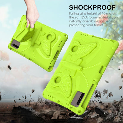 For Samsung Galaxy Tab S9 11 X710 Butterfly Bracket EVA Shockproof Tablet Case(Grass Green) - Other Galaxy Tab PC by PMC Jewellery | Online Shopping South Africa | PMC Jewellery | Buy Now Pay Later Mobicred