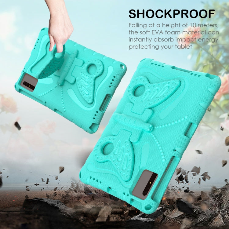 For Samsung Galaxy Tab S9 11 X710 Butterfly Bracket EVA Shockproof Tablet Case(Mint Green) - Other Galaxy Tab PC by PMC Jewellery | Online Shopping South Africa | PMC Jewellery | Buy Now Pay Later Mobicred