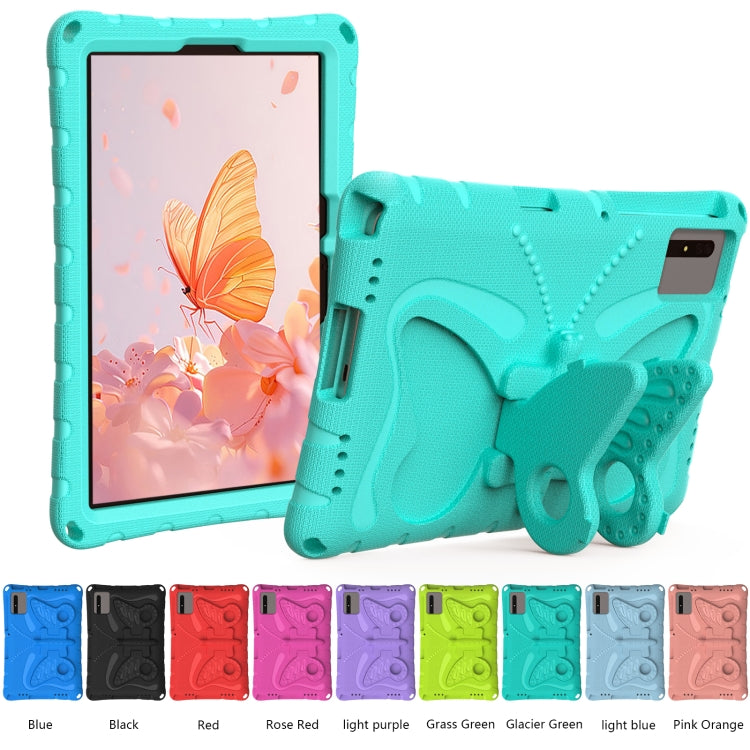 For Samsung Galaxy Tab S9 11 X710 Butterfly Bracket EVA Shockproof Tablet Case(Mint Green) - Other Galaxy Tab PC by PMC Jewellery | Online Shopping South Africa | PMC Jewellery | Buy Now Pay Later Mobicred