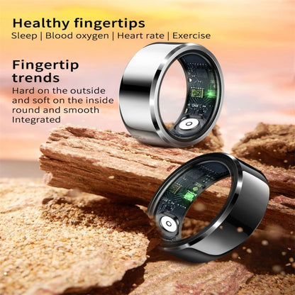 R6 SIZE 8 Smart Ring, Support Heart Rate / Blood Oxygen / Sleep Monitoring(Black) - Smart Rings / Smart Telephones by PMC Jewellery | Online Shopping South Africa | PMC Jewellery | Buy Now Pay Later Mobicred