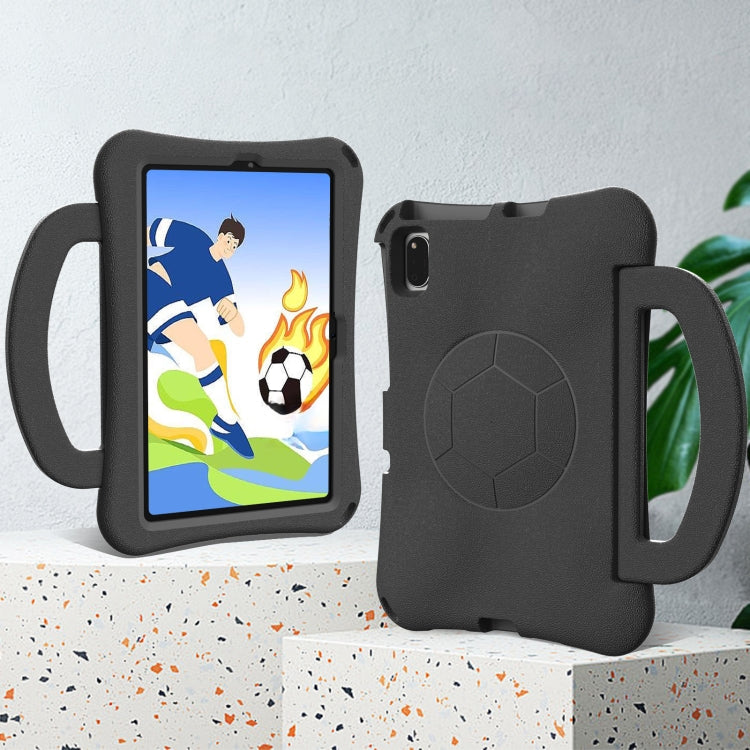 For Lenovo Tab K10 TB-X6C6F 10.3 Handle Football Shaped EVA Shockproof Tablet Case(Black) - Lenovo by PMC TechLife | Online Shopping South Africa | PMC TechLife | Buy Now Pay Later Mobicred