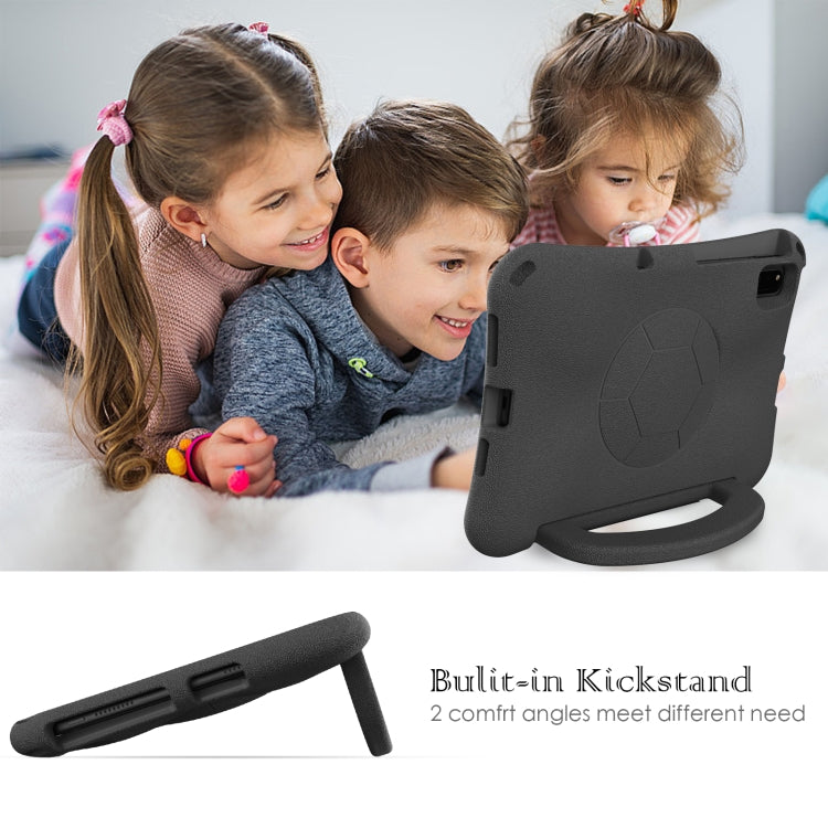 For Lenovo Tab K10 TB-X6C6F 10.3 Handle Football Shaped EVA Shockproof Tablet Case(Black) - Lenovo by PMC TechLife | Online Shopping South Africa | PMC TechLife | Buy Now Pay Later Mobicred