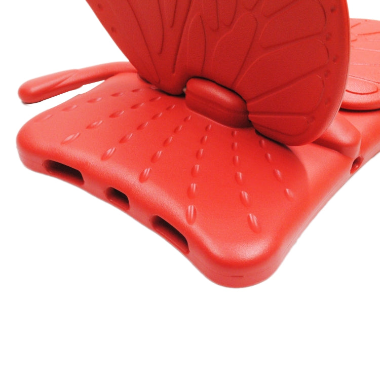 For iPad Pro 11 2024 Butterfly Bracket Kids EVA Shockproof Tablet Case(Red) - iPad Pro 11 2024 Cases by PMC TechLife | Online Shopping South Africa | PMC TechLife | Buy Now Pay Later Mobicred