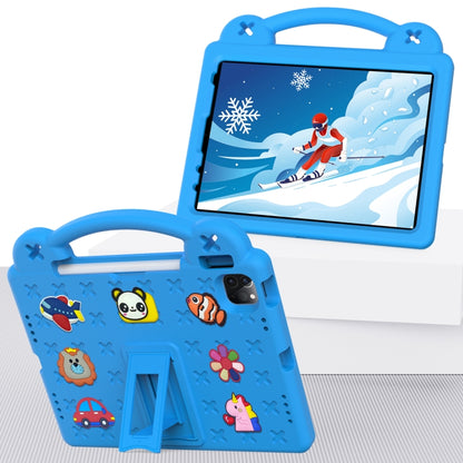 For iPad Air 11 2024 Handle Kickstand Children EVA Shockproof Tablet Case(Sky Blue) - iPad Air 11 2024 Cases by PMC Jewellery | Online Shopping South Africa | PMC Jewellery | Buy Now Pay Later Mobicred