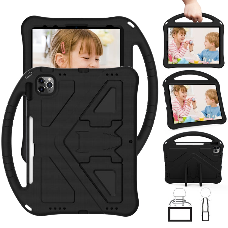 For iPad Air 11 2024 EVA Shockproof Tablet Case with Holder(Black) - iPad Air 11 2024 Cases by PMC TechLife | Online Shopping South Africa | PMC TechLife | Buy Now Pay Later Mobicred