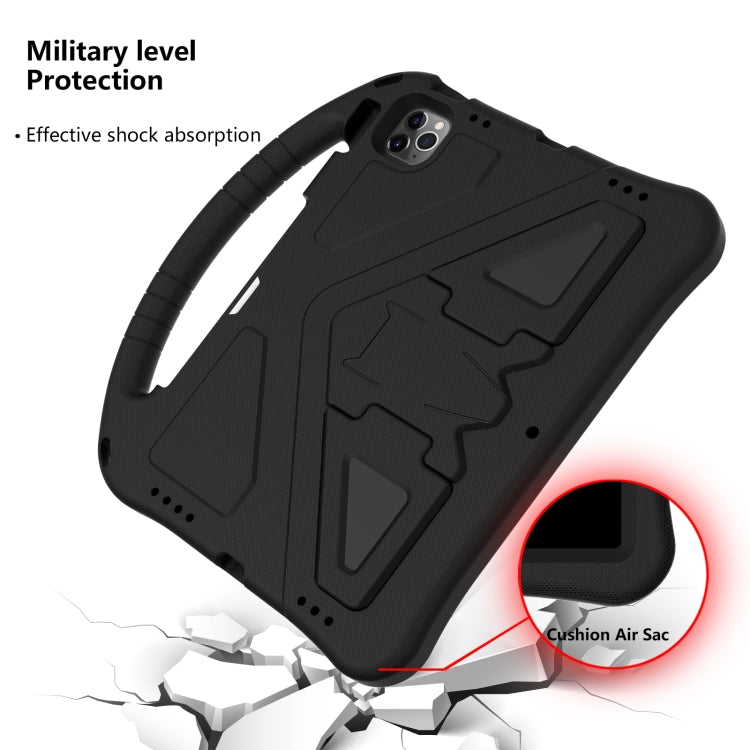 For iPad Air 11 2024 EVA Shockproof Tablet Case with Holder(Black) - iPad Air 11 2024 Cases by PMC TechLife | Online Shopping South Africa | PMC TechLife | Buy Now Pay Later Mobicred