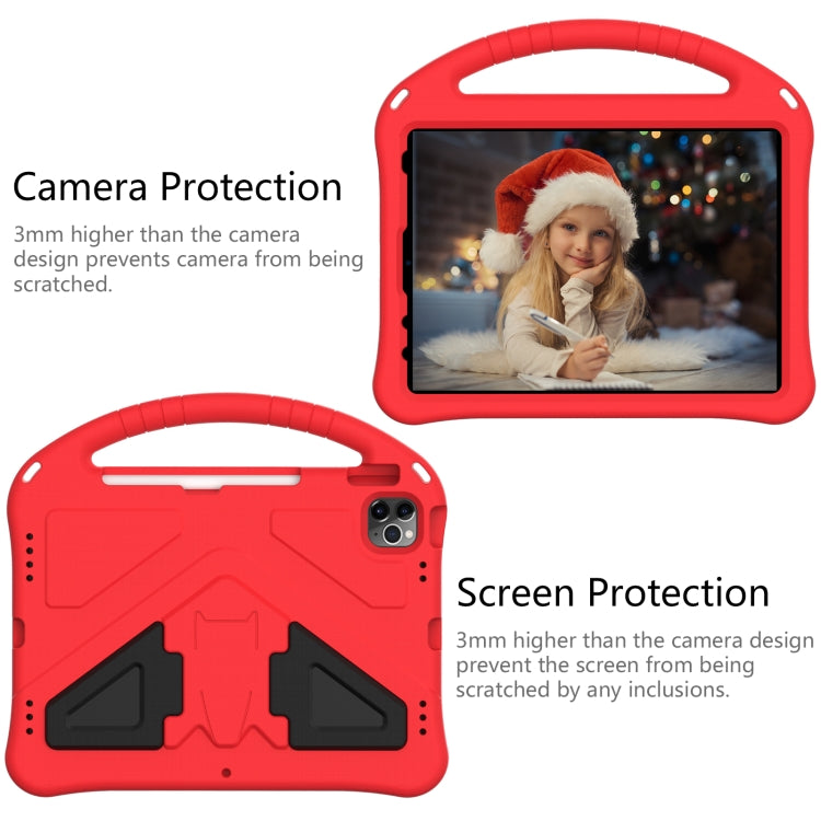 For iPad Air 11 2024 EVA Shockproof Tablet Case with Holder(Red) - iPad Air 11 2024 Cases by PMC Jewellery | Online Shopping South Africa | PMC Jewellery | Buy Now Pay Later Mobicred