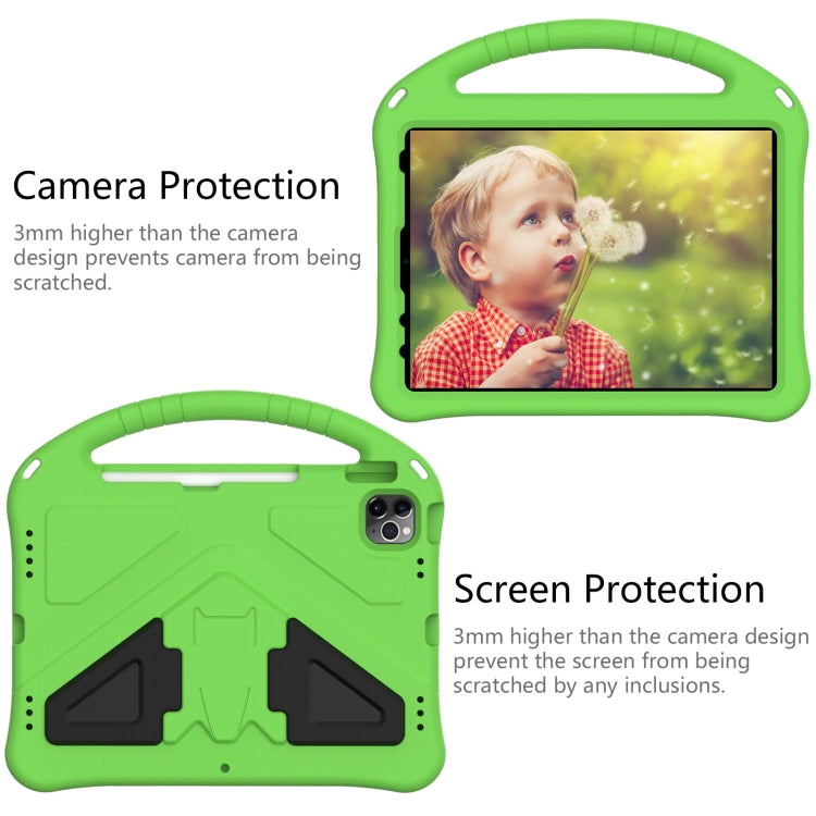 For iPad Pro 11 2024 EVA Shockproof Tablet Case with Holder(Green) - iPad Pro 11 2024 Cases by PMC Jewellery | Online Shopping South Africa | PMC Jewellery | Buy Now Pay Later Mobicred