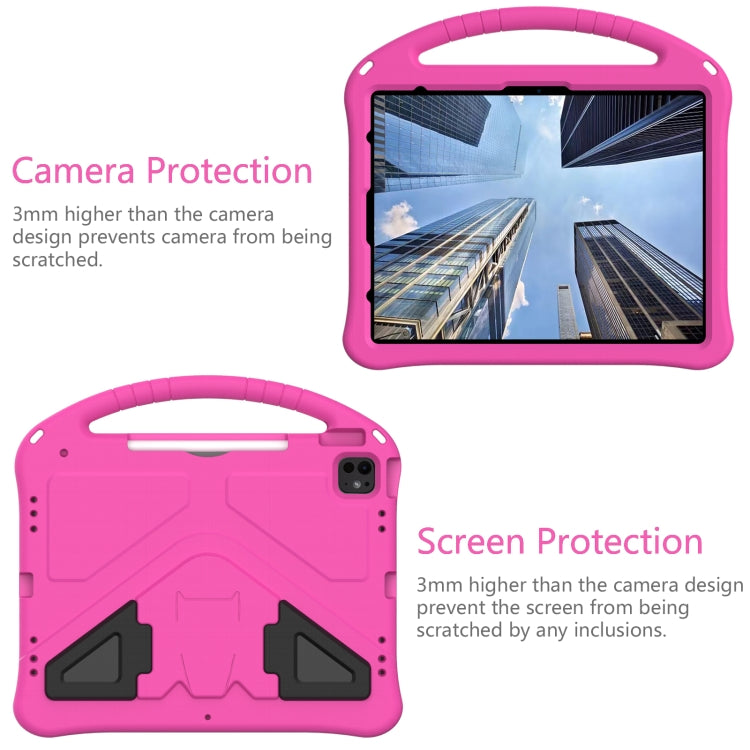 For iPad Pro 13 2024 EVA Shockproof Tablet Case with Holder(RoseRed) - iPad Pro 13 2024 Cases by PMC Jewellery | Online Shopping South Africa | PMC Jewellery | Buy Now Pay Later Mobicred