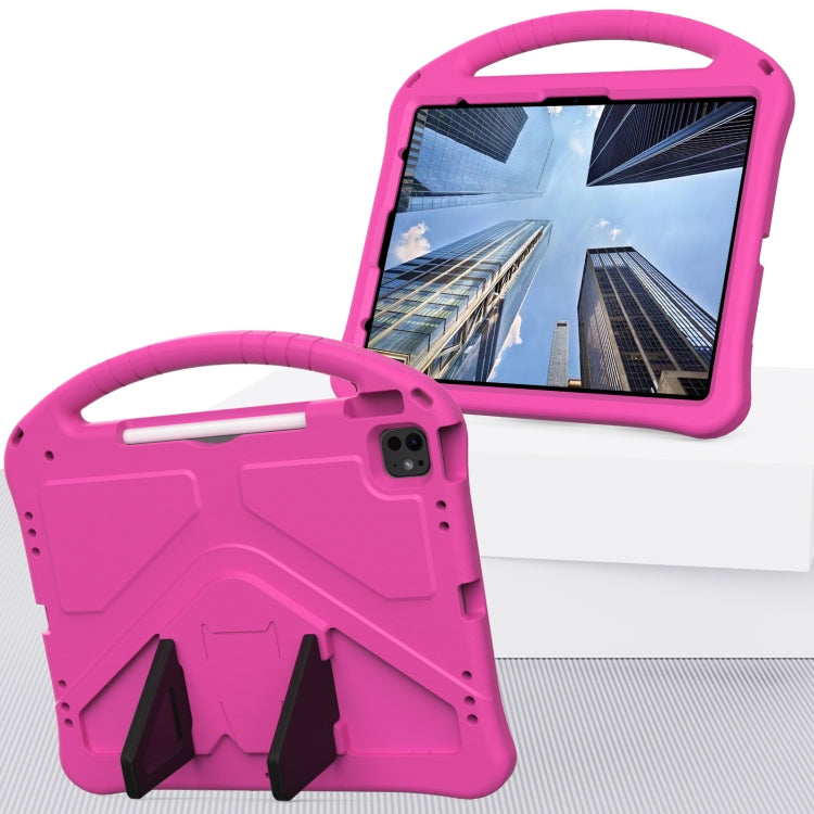 For iPad Pro 13 2024 EVA Shockproof Tablet Case with Holder(RoseRed) - iPad Pro 13 2024 Cases by PMC Jewellery | Online Shopping South Africa | PMC Jewellery | Buy Now Pay Later Mobicred