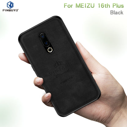 PINWUYO Shockproof Waterproof Full Coverage PC + TPU + Skin Protective Case for Meizu 16 Plus(Black) - Meizu by PINWUYO | Online Shopping South Africa | PMC Jewellery | Buy Now Pay Later Mobicred