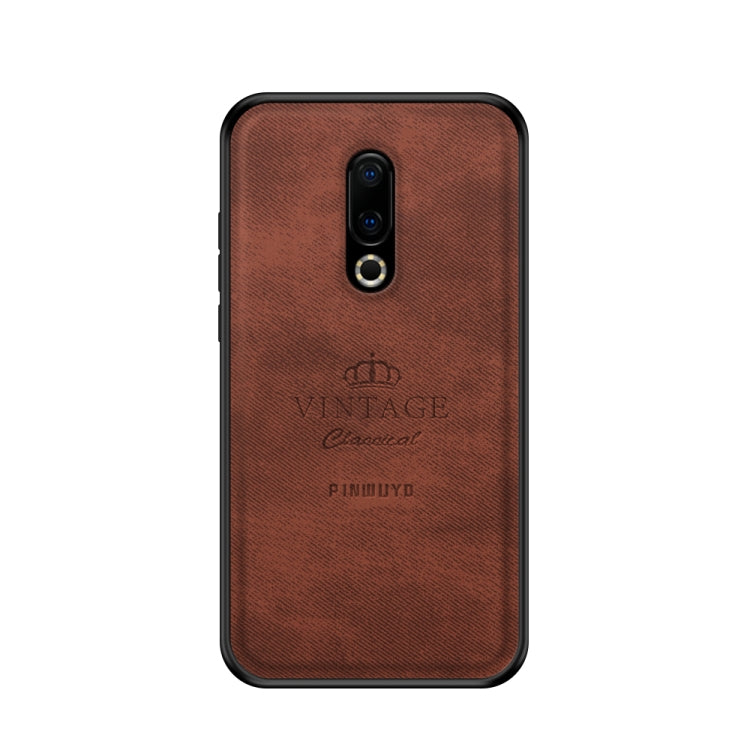 PINWUYO Shockproof Waterproof Full Coverage PC + TPU + Skin Protective Case for Meizu 16 Plus(Brown) - Meizu by PINWUYO | Online Shopping South Africa | PMC Jewellery | Buy Now Pay Later Mobicred