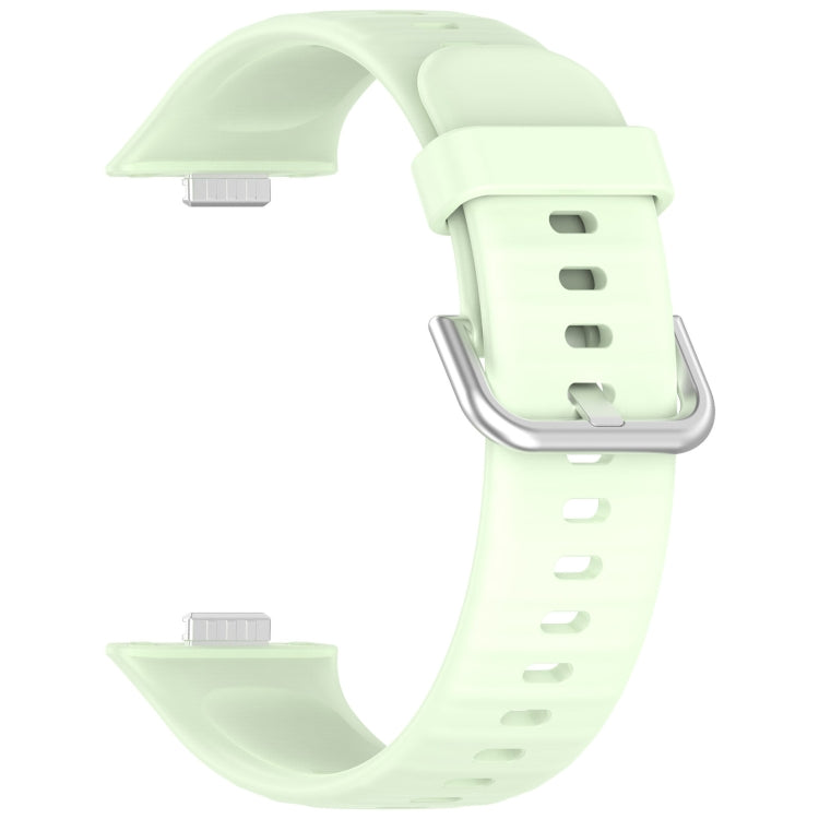 For Huawei Watch Fit3 Silicone Soft Watch Band + Clear Watch Protective Case Set(Green) - free shipping - PMc TechLife - Order now!