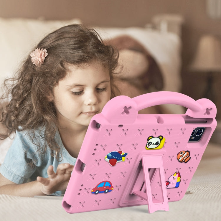 For Blackview Tab 80 10.1 2023 Handle Kickstand Children EVA Shockproof Tablet Case(Pink) - Others by PMC TechLife | Online Shopping South Africa | PMC TechLife | Buy Now Pay Later Mobicred