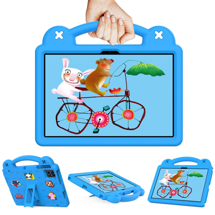 For Walmart ONN 10.1 Gen4 2024 Handle Kickstand Children EVA Shockproof Tablet Case(Sky Blue) - Others by PMC TechLife | Online Shopping South Africa | PMC TechLife | Buy Now Pay Later Mobicred