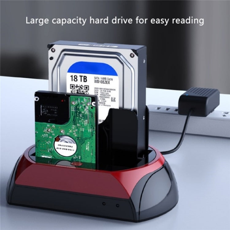 575D USB Hard Disk Holder Laptop Mobile Hard Disk Box 2.5 / 3.5inch SATA IDE HDD Base, Plug:UK Plug - HDD Enclosure by PMC Jewellery | Online Shopping South Africa | PMC Jewellery | Buy Now Pay Later Mobicred
