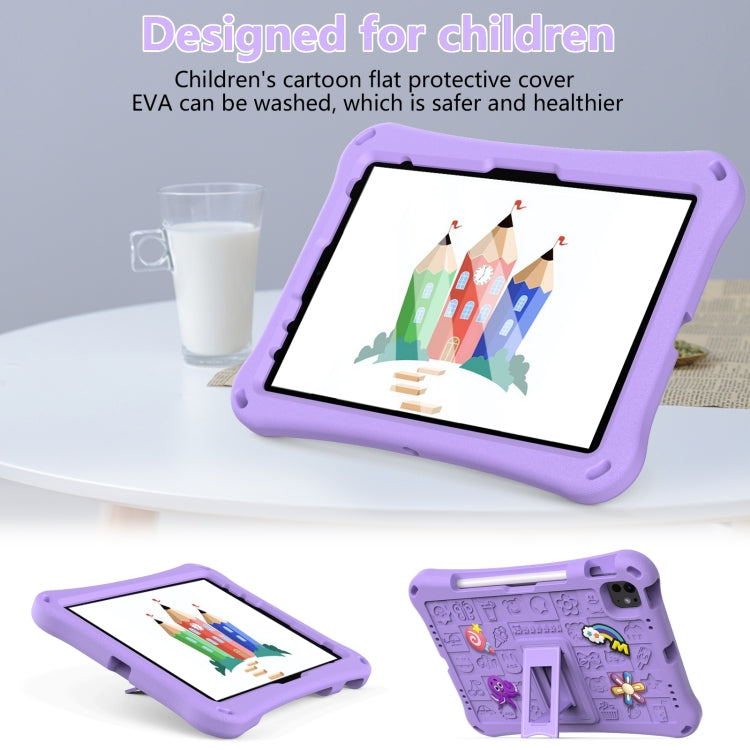 For iPad Air 11 2024 Hi Baby EVA Full Body Tablet Case with Strap(Light Purple) - iPad Air 11 2024 Cases by PMC Jewellery | Online Shopping South Africa | PMC Jewellery | Buy Now Pay Later Mobicred