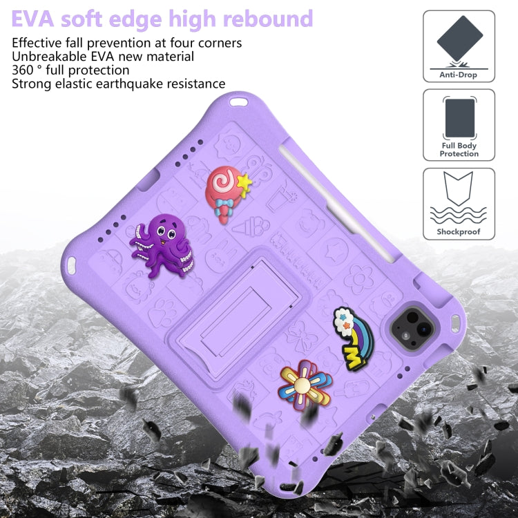 For iPad Air 11 2024 Hi Baby EVA Full Body Tablet Case with Strap(Light Purple) - iPad Air 11 2024 Cases by PMC Jewellery | Online Shopping South Africa | PMC Jewellery | Buy Now Pay Later Mobicred