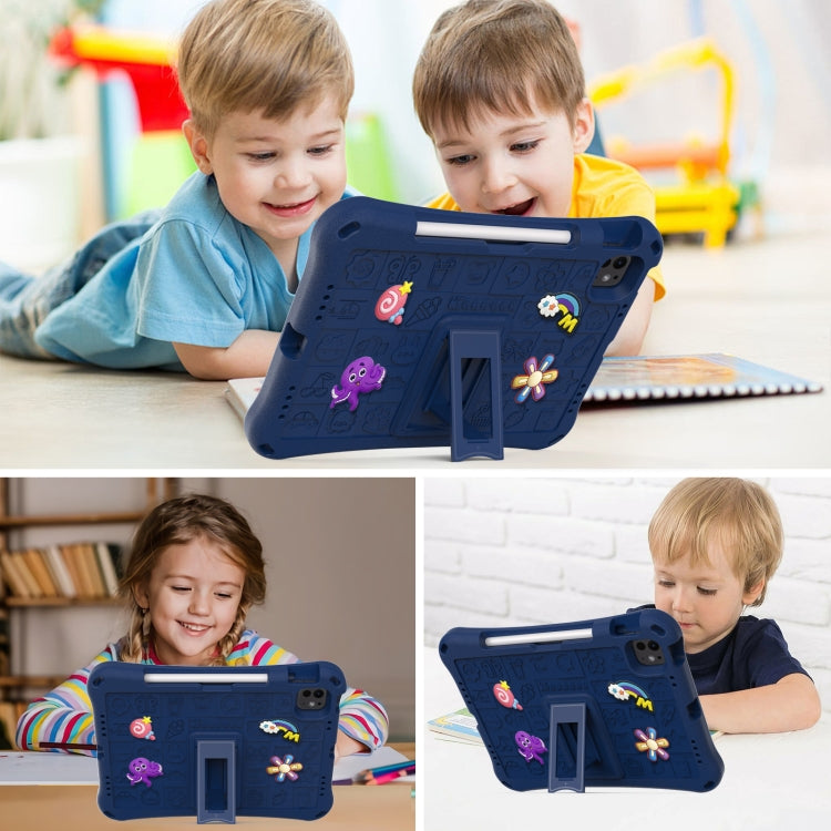 For iPad Pro 11 2024 Hi Baby EVA Full Body Tablet Case with Strap(Navy Blue) - iPad Pro 11 2024 Cases by PMC Jewellery | Online Shopping South Africa | PMC Jewellery | Buy Now Pay Later Mobicred