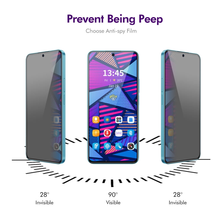 For OPPO Reno11 F / F25 Pro 2pcs ENKAY Hat-Prince 28 Degree Anti-peeping Privacy Silk Print Tempered Glass Film - OPPO Tempered Glass by ENKAY | Online Shopping South Africa | PMC Jewellery | Buy Now Pay Later Mobicred