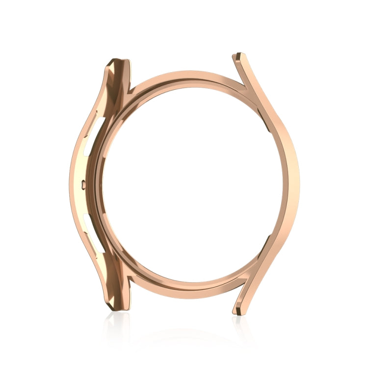 For Samsung Galaxy Watch 7 40mm Single Diamond Hollow PC Watch Protective Case(Rose Gold) - Watch Cases by PMC TechLife | Online Shopping South Africa | PMC TechLife | Buy Now Pay Later Mobicred