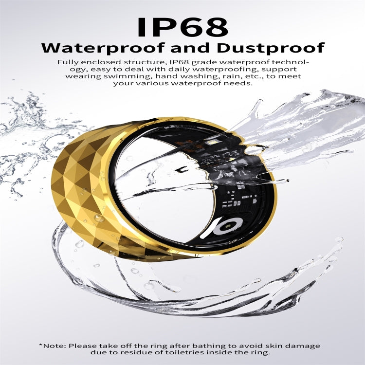 R12M SIZE 22 Smart Ring, Support Health Monitoring / Multiple Exercise Modes(Gold) - Smart Rings / Smart Telephones by PMC TechLife | Online Shopping South Africa | PMC TechLife | Buy Now Pay Later Mobicred