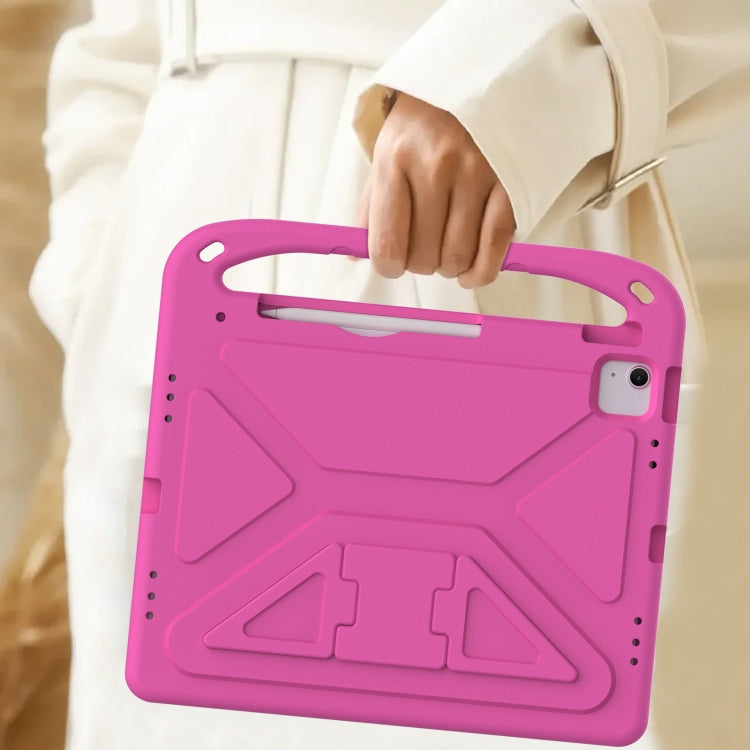 For iPad Air 13 2025 / 2024 Handle EVA Shockproof Tablet Case with Holder(RoseRed) - iPad Air 13 2025 / 2024 Cases by PMC TechLife | Online Shopping South Africa | PMC TechLife | Buy Now Pay Later Mobicred