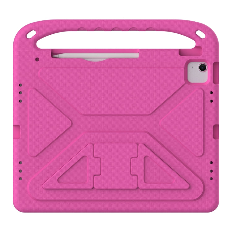 For iPad Air 13 2024 Handle EVA Shockproof Tablet Case with Holder(RoseRed) - iPad Air 13 2024 Cases by PMC Jewellery | Online Shopping South Africa | PMC Jewellery | Buy Now Pay Later Mobicred