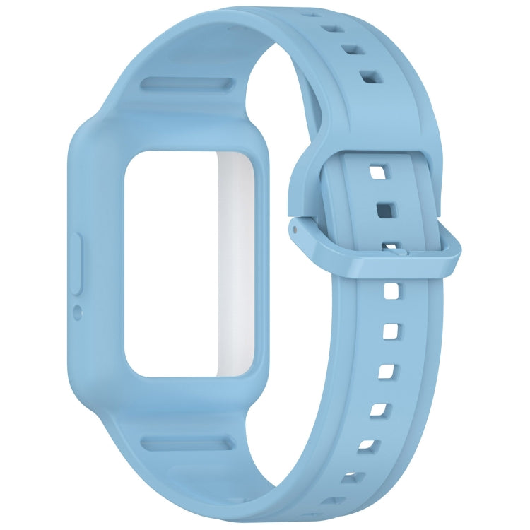 For Samsung Galaxy Fit3 Two Color Frame Integrated Silicone Watch Band(Sky Blue) - free shipping - PMc TechLife - Order now!