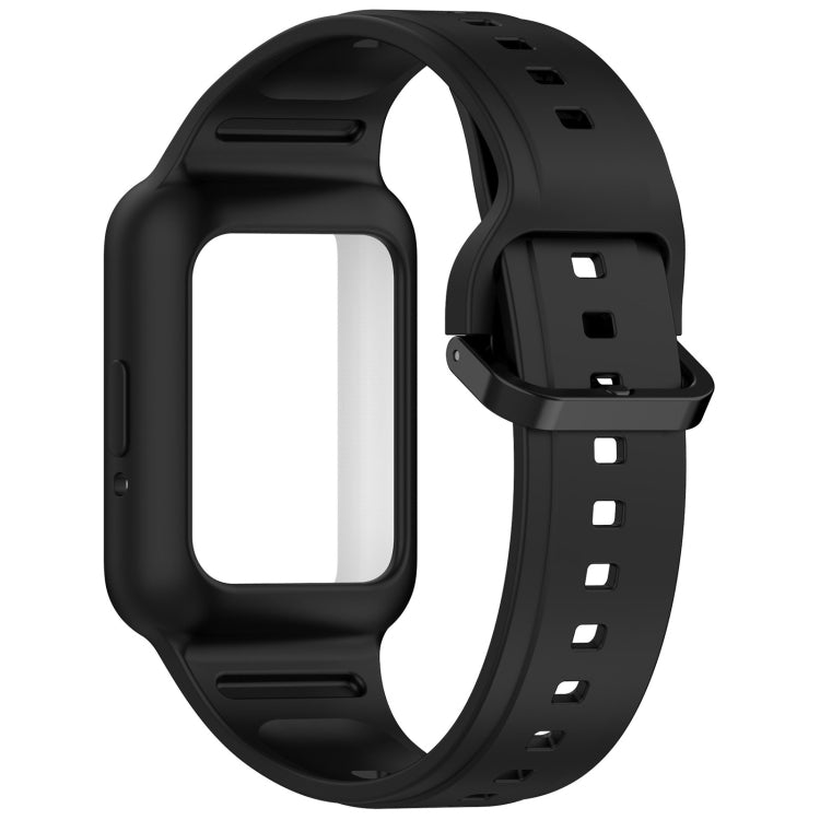 For Samsung Galaxy Fit3 Two Color Frame Integrated Silicone Watch Band(Black) - free shipping - PMc TechLife - Order now!