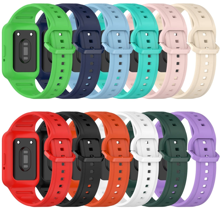 For  Huawei Band 9 Two Color Frame Integrated Silicone Watch Band(Orange) - free shipping - PMc TechLife - Order now!