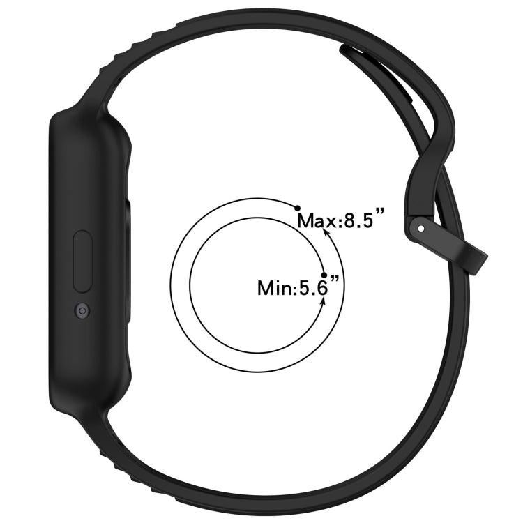 For  Huawei Band 8 NFC Two Color Frame Integrated Silicone Watch Band(Black) - free shipping - PMc TechLife - Order now!