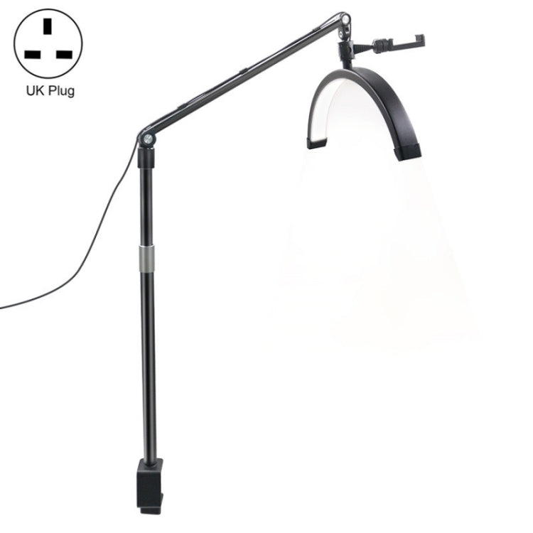 D-M30X 23 inch Half Moon Shape Beauty Manicure Lamp Curved Fill Light, Plug:UK Plug - Selfie Light by PMC TechLife | Online Shopping South Africa | PMC TechLife | Buy Now Pay Later Mobicred