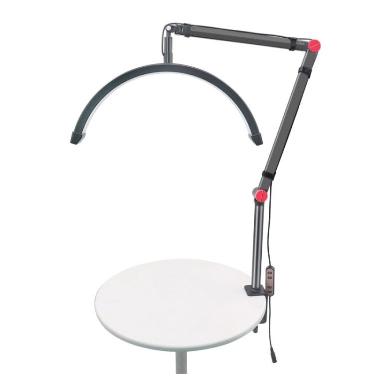HD-M3X Pro 16 inch Adjustable Brightness Beauty Light Half Moon Light Eyelash Tech Lamp, Plug:EU Plug(Black) - Selfie Light by PMC TechLife | Online Shopping South Africa | PMC TechLife | Buy Now Pay Later Mobicred
