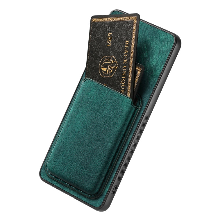 For Huawei Pura 70 Pro+ Retro Leather Card Bag Magnetic Phone Case(Green) - Huawei Cases by PMC Jewellery | Online Shopping South Africa | PMC Jewellery | Buy Now Pay Later Mobicred