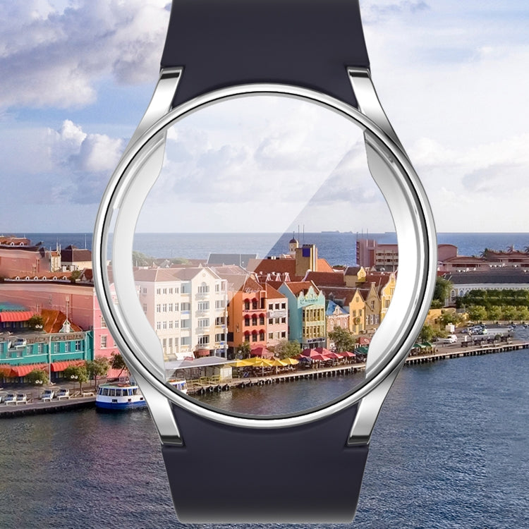 For Samsun Galaxy Watch 7 40mm Full Coverage TPU Electroplated Watch Protective Case(Transparent.) - Watch Cases by PMC TechLife | Online Shopping South Africa | PMC TechLife | Buy Now Pay Later Mobicred