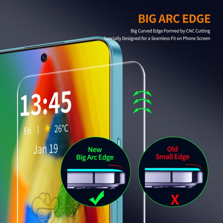 For Google Pixel 9 Pro XL 5pcs ENKAY 9H Big Arc Edge High Aluminum-silicon Tempered Glass Film - Google Tempered Glass by ENKAY | Online Shopping South Africa | PMC Jewellery | Buy Now Pay Later Mobicred