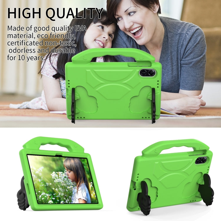 For Honor Pad X8 Pro 11.2 2023 Children EVA Shockproof Tablet Case with Thumb Bracket(Green) - Honor by PMC TechLife | Online Shopping South Africa | PMC TechLife | Buy Now Pay Later Mobicred
